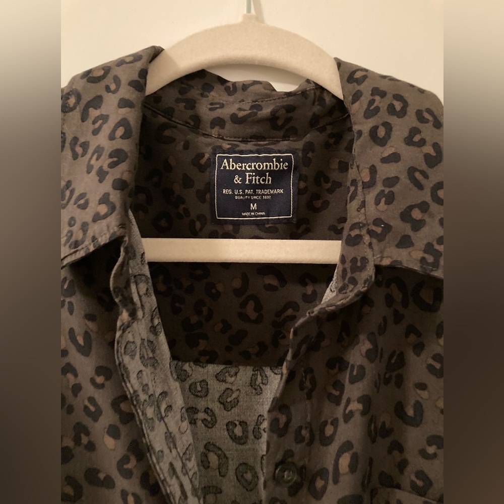 Leopard Print Button Down - Picture 2 of 3